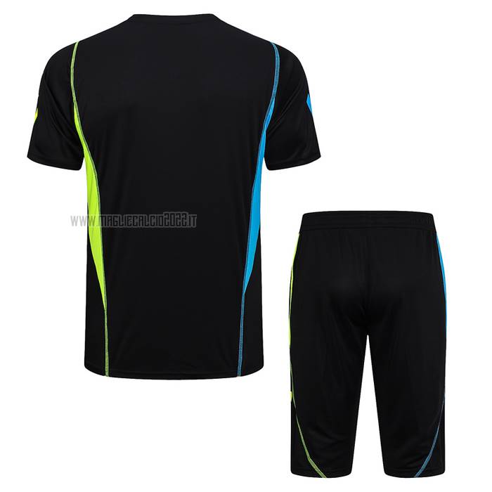 Tuta da Track del Arsenal Manga Corta 2023-2024 Nero - Pantalon Corto